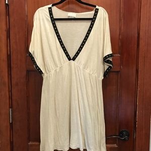 Tan dress with studs